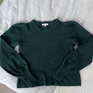 Madewell | Baybrook pine green alpaca & wool blend pullover sweater